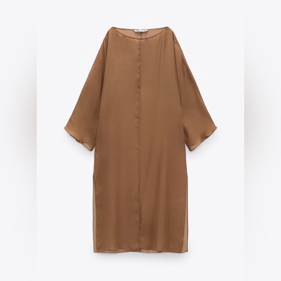 Silk sheer tunic dress - Picture 9 of 15